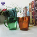 Colorful mug cup made from borosilicate safty glass